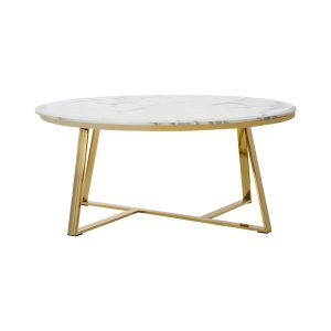 Bernard Coffee Table Gold/white