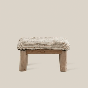 Lilou Eucalyptus Wood Foot Stool