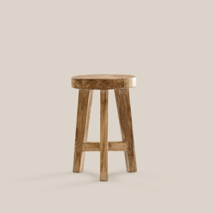 Francoise Teak Wood Stool