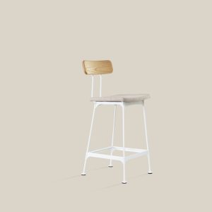 Amsterdam Bar Stools White Leg