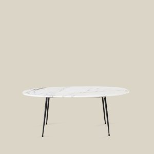 Brussels Marble Oval Coffee Table