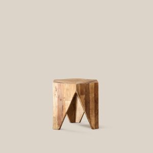Sofia Elm Wood Stool