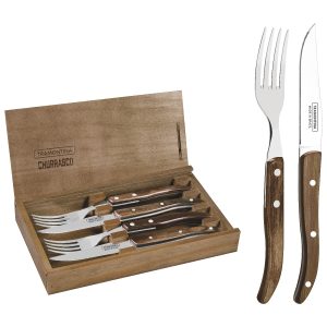 Tramontina – 4 Pcs Cutlery Set with Wooden Box, 29899520