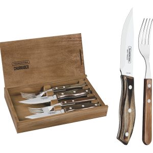 Tramontina – 4 Pcs Cutlery Set with Wooden Box, 29899532