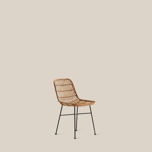 Sao Paulo Rattan Chair Black Legs