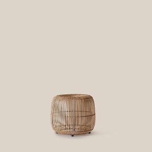 Olivia Rattan Stool Natural