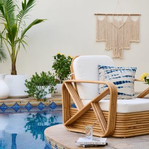 St Vincent Rattan Single Chair