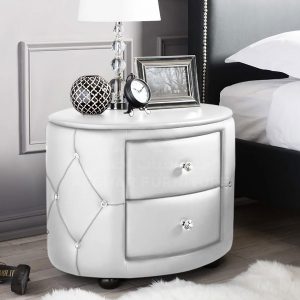 Oval 2-Drawer Nightstand