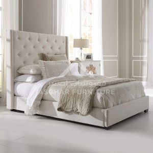 Button Tufted Bed