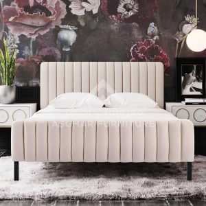 Channel Upholstered Bed