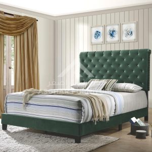 Elegant Button Tufted Bed