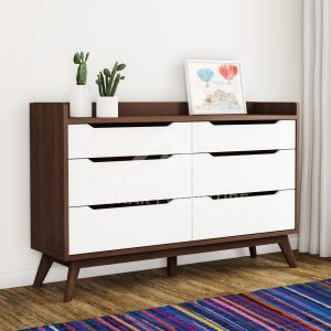 Modern Mid Century 6-Drawer Chest
