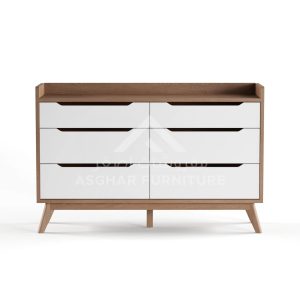 Modern Mid Century 6-Drawer Chest